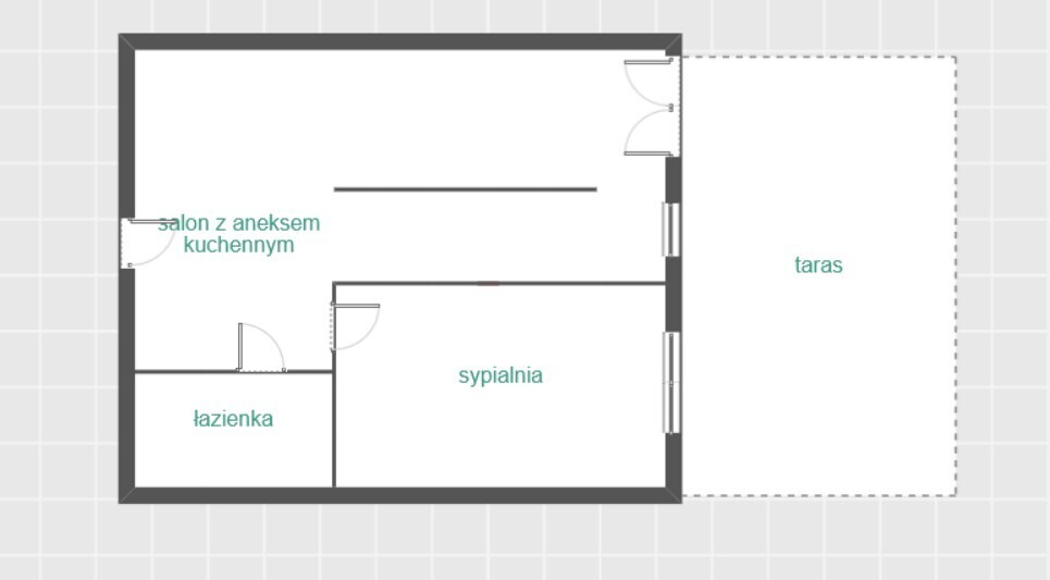 z ogródkiem/tarasem, komórką lok.