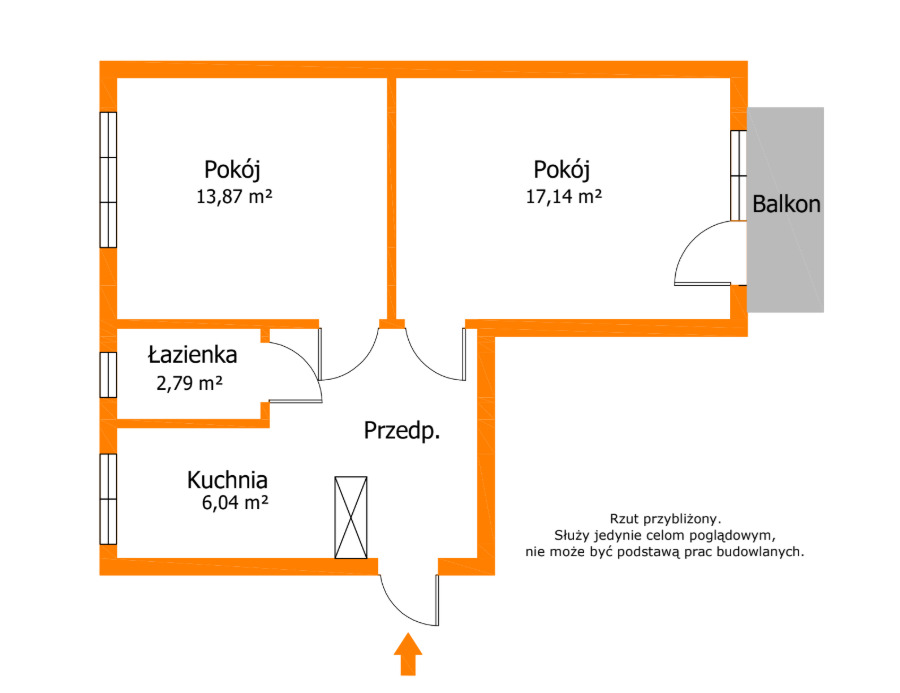 Rozkładowe 2 pokoje z balkonem | Pabianice