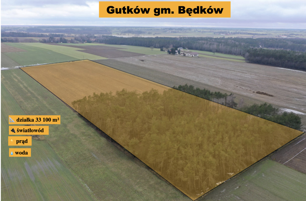 3,31 ha z prywatnym lasem i wydanymi W-Z !