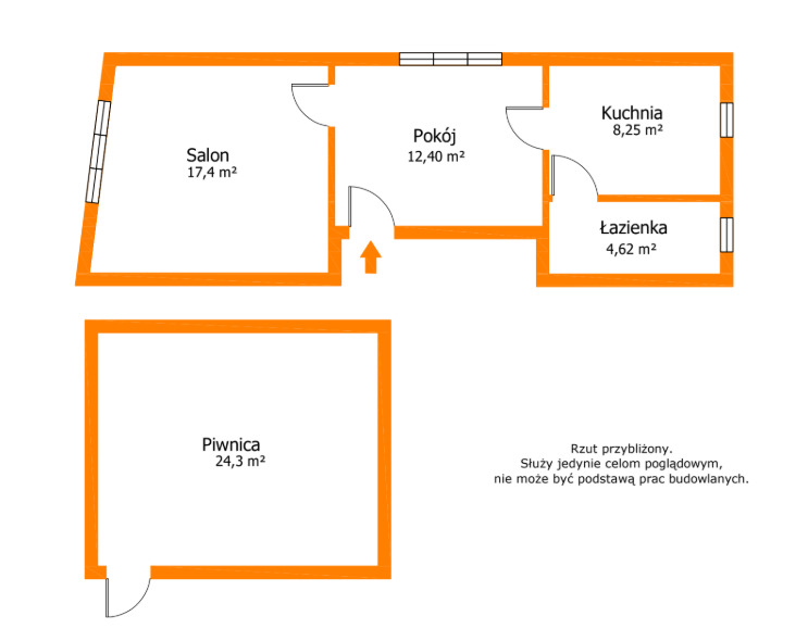 NOWA CENA ! 43m² w centrum Sulechowa