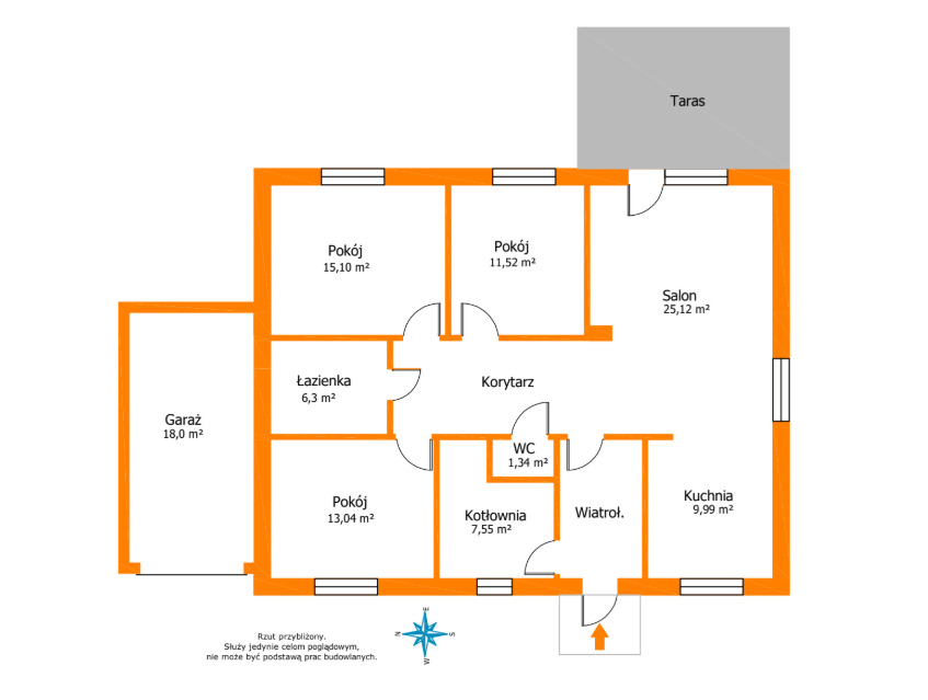 Mały, ciepły dom 108 m² |