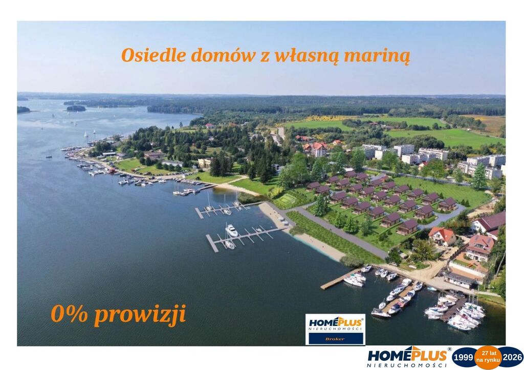 24 Domy pod klucz RYN nad jeziorem, własna marina