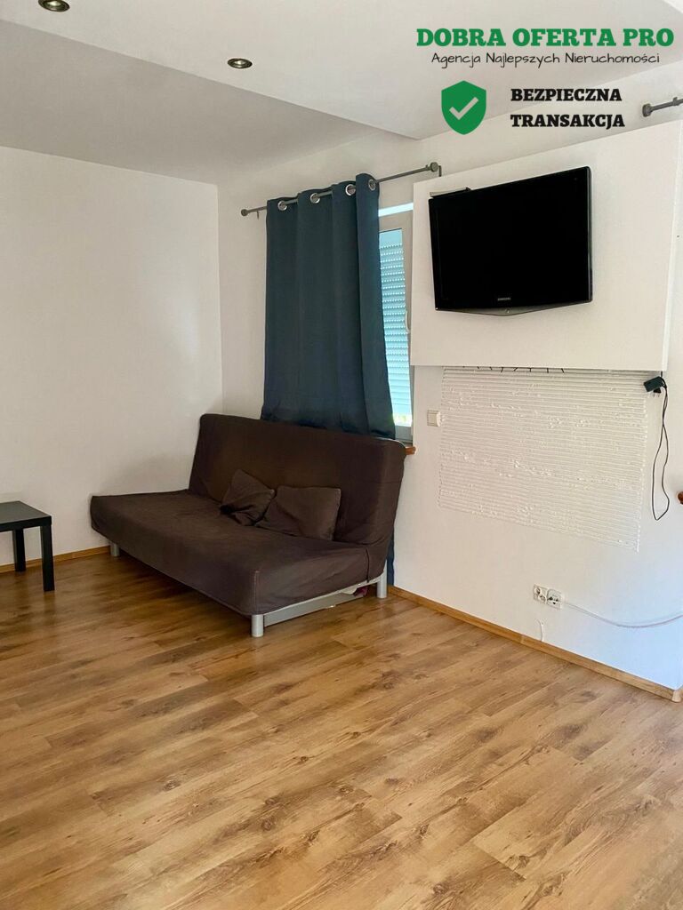 Kawalerka 35,8 m² z ogródkiem i piwnicą