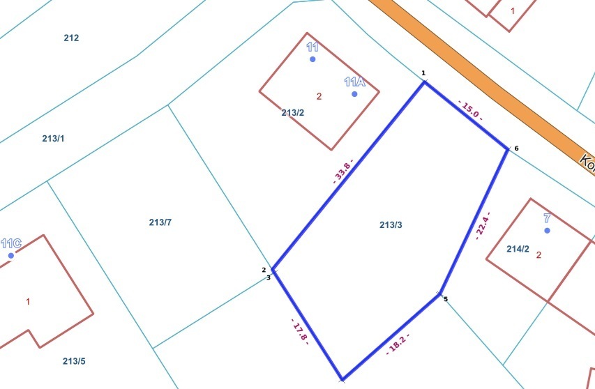 Dopiewiec: Działka 673m² | media | droga