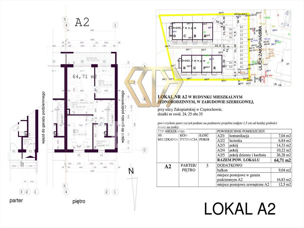 Piękne mieszkanie na Parkitce na sprzedaż 65 m2