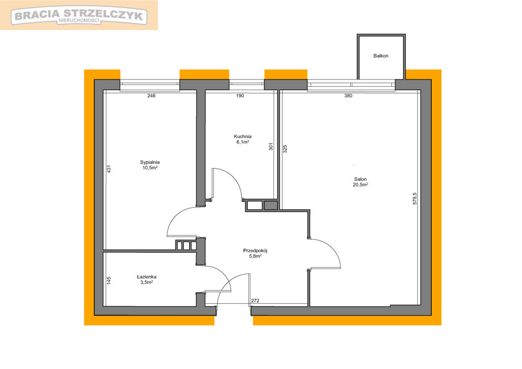 Bródno-dwa pokoje-widna kuchnia-balkon
