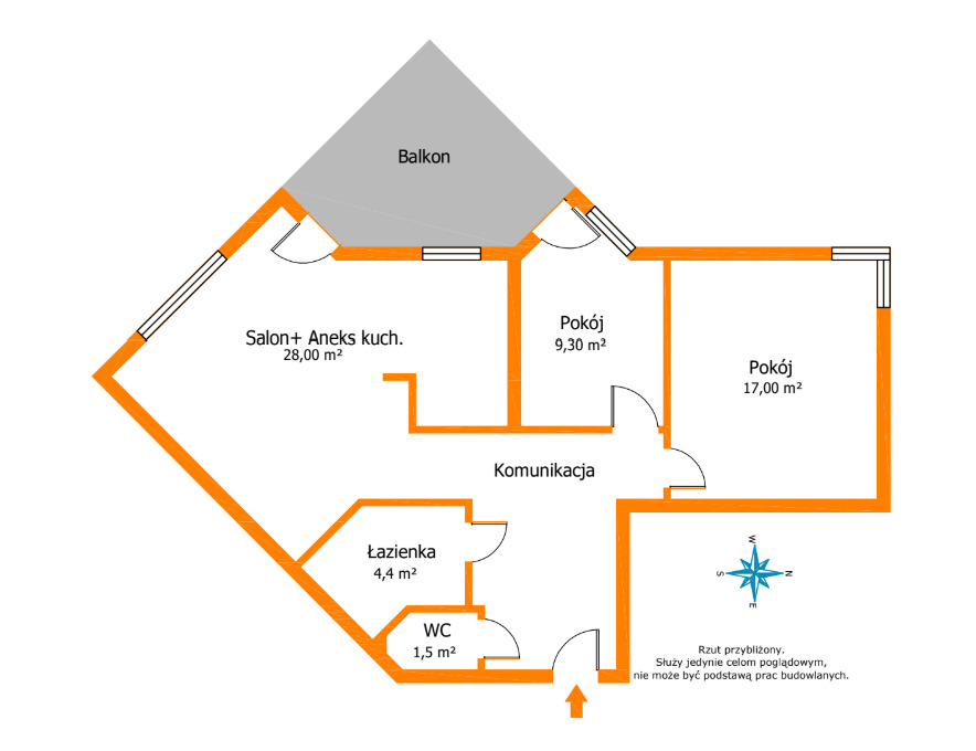 Wchodzisz i mieszkasz – jasne 74 m²
