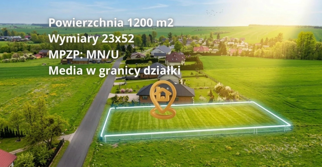 Działka 1200m2 pod usługi obok Biedronki | Dragany