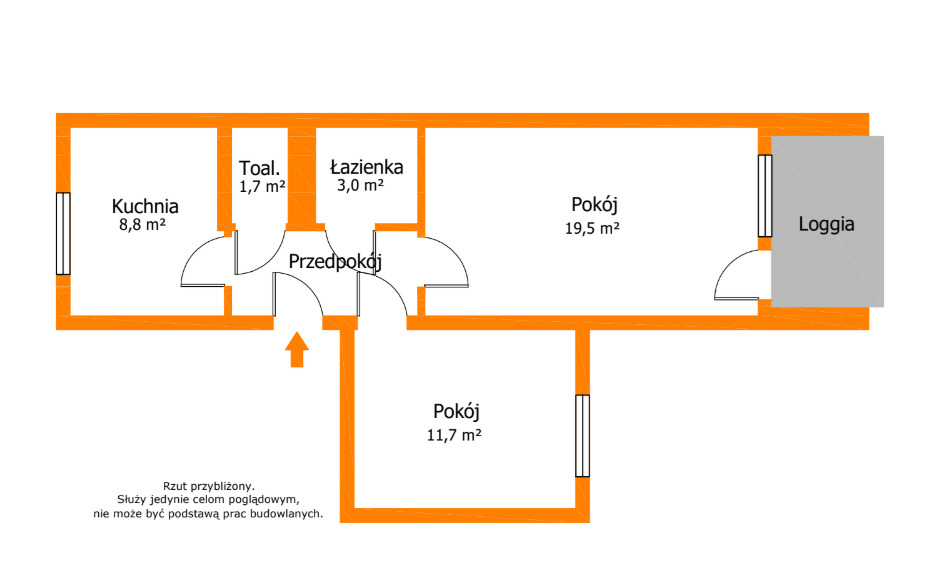 Klimatyczne 2 pok. mieszkanie na ul. Batorego