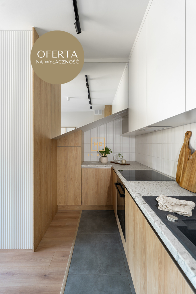 Design i prywatność – apartament z tarasem