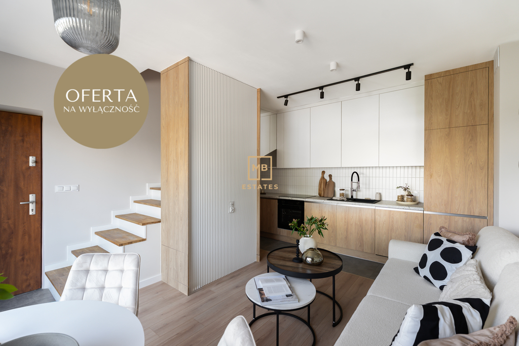 Design i prywatność – apartament z tarasem