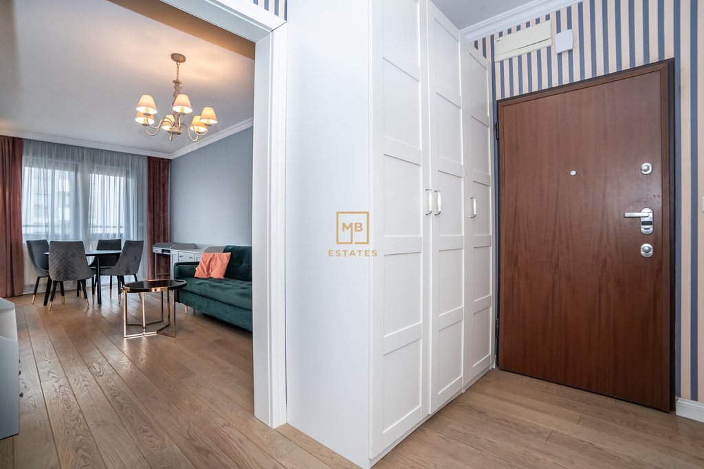 Eleganckie, umeblowane mieszkanie 58 m² z balkonem