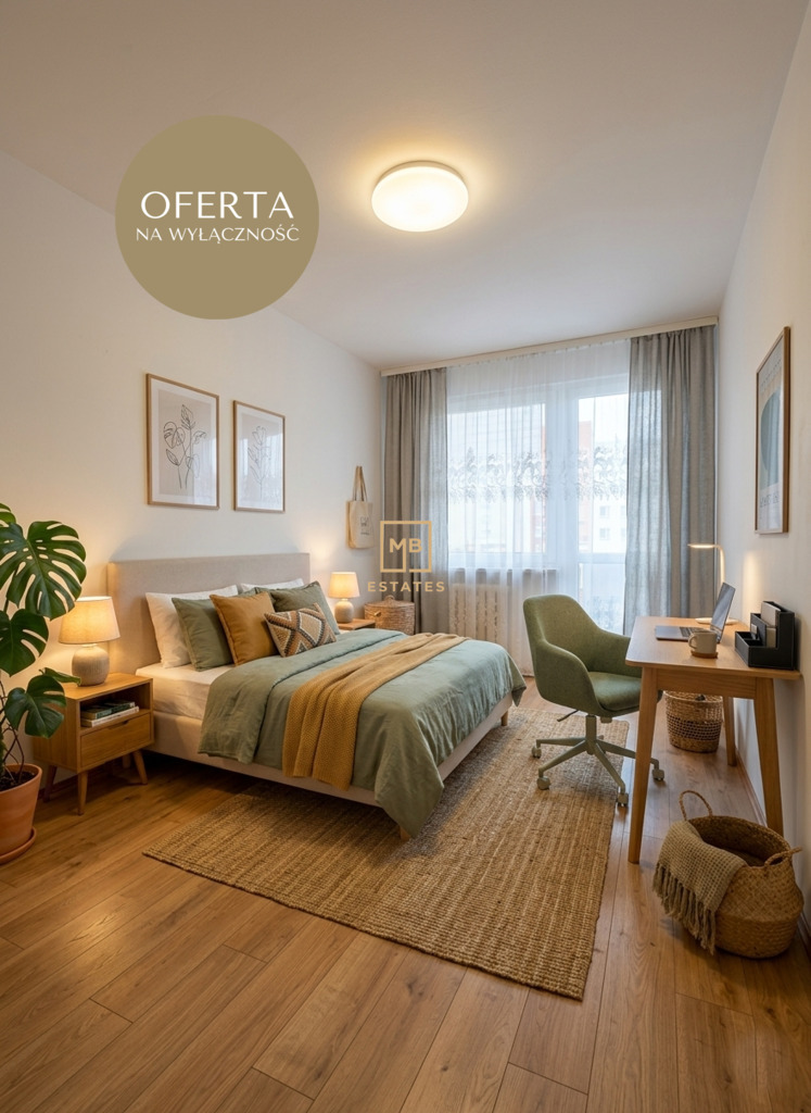 Przestronne mieszkanie/jasna osobna kuchnia/balkon