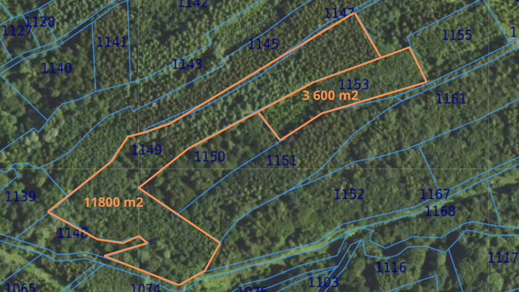Działka leśna 1,54 ha w gm. Kańczuga (UPUL)
