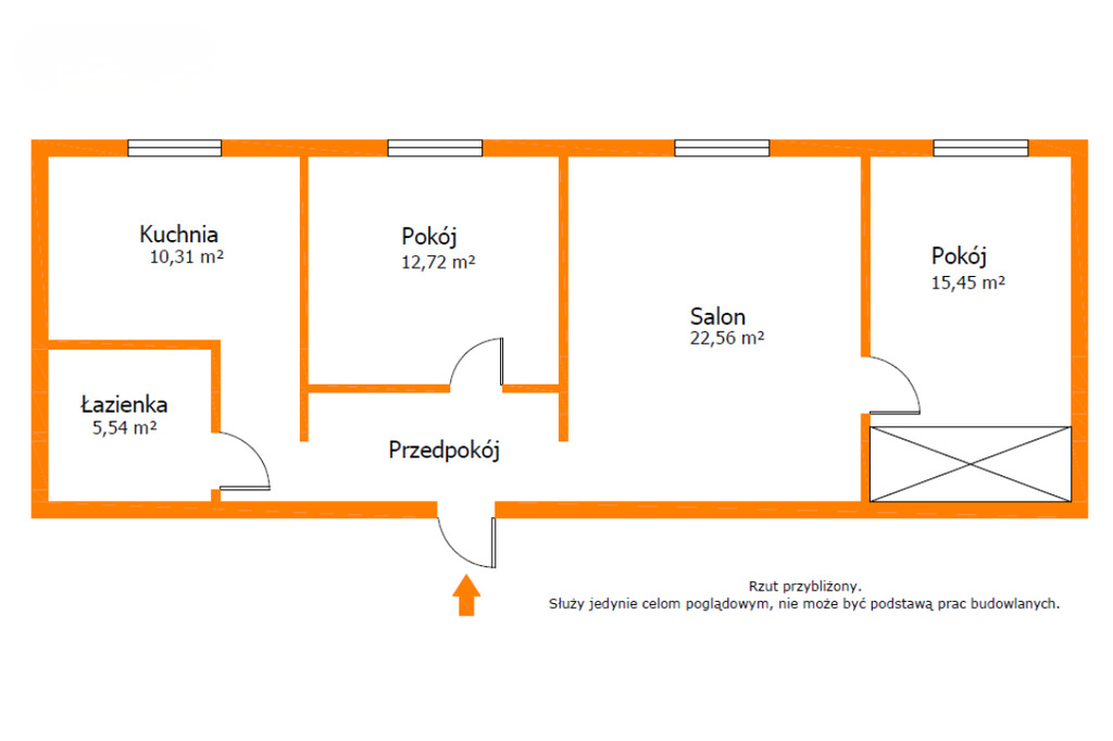 Mieszkanie na 1. piętrze do własnej aranżacji!