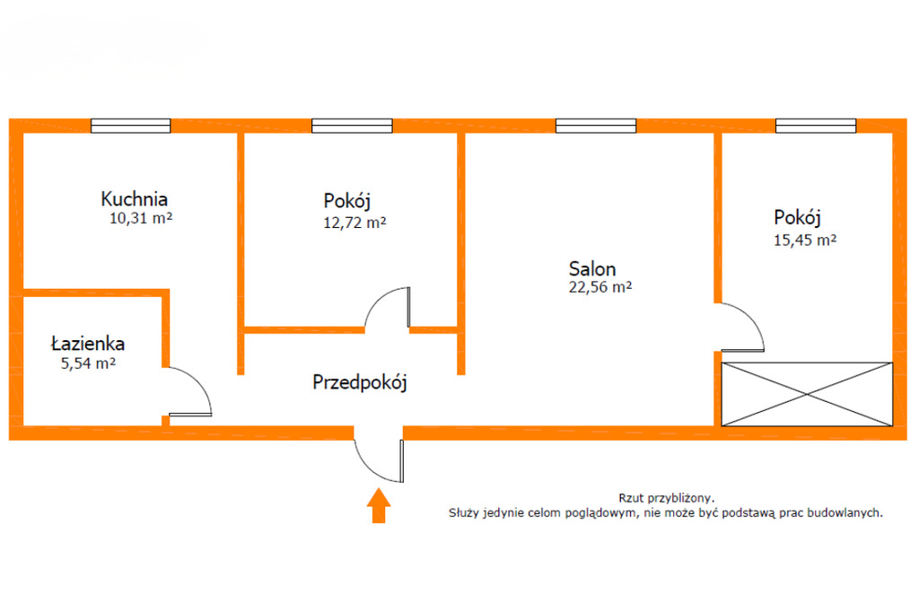 Mieszkanie na 1. piętrze do własnej aranżacji!