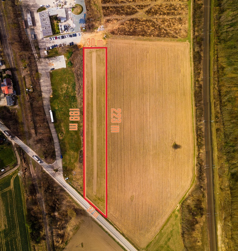 Działka z potencjałem logistycznym, aż 5856 m².
