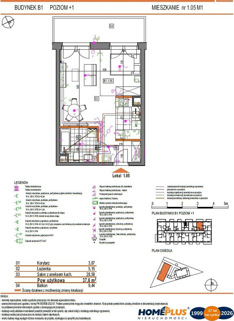 18 km od centrum Warszawy-Marki przy głównej ulicy