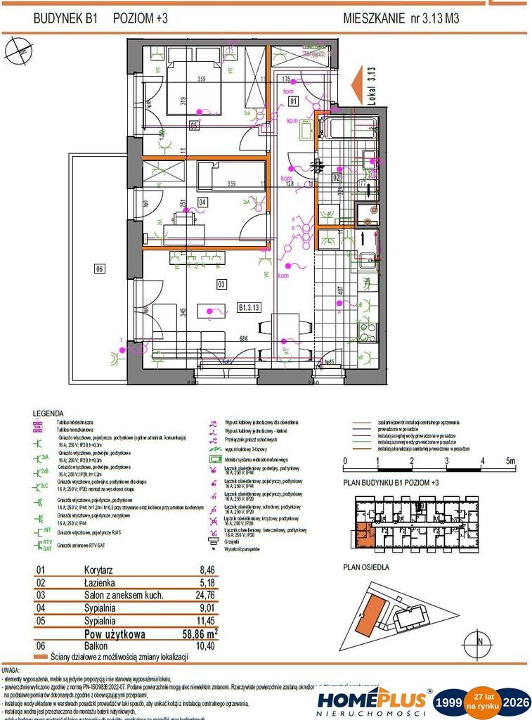 18 km od centrum Warszawy-Marki przy głównej ulicy