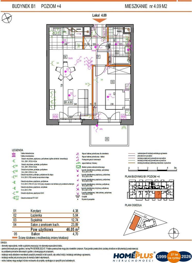 18 km od centrum Warszawy-Marki przy głównej ulicy