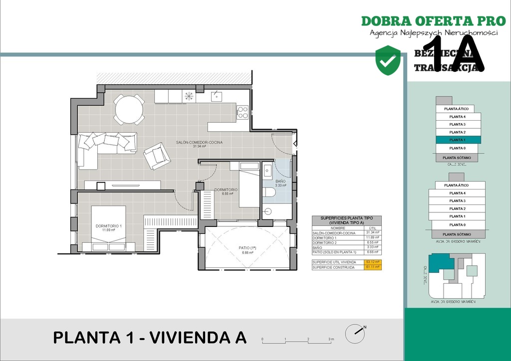 Apartament 250 m od Plaży Playa del Cura