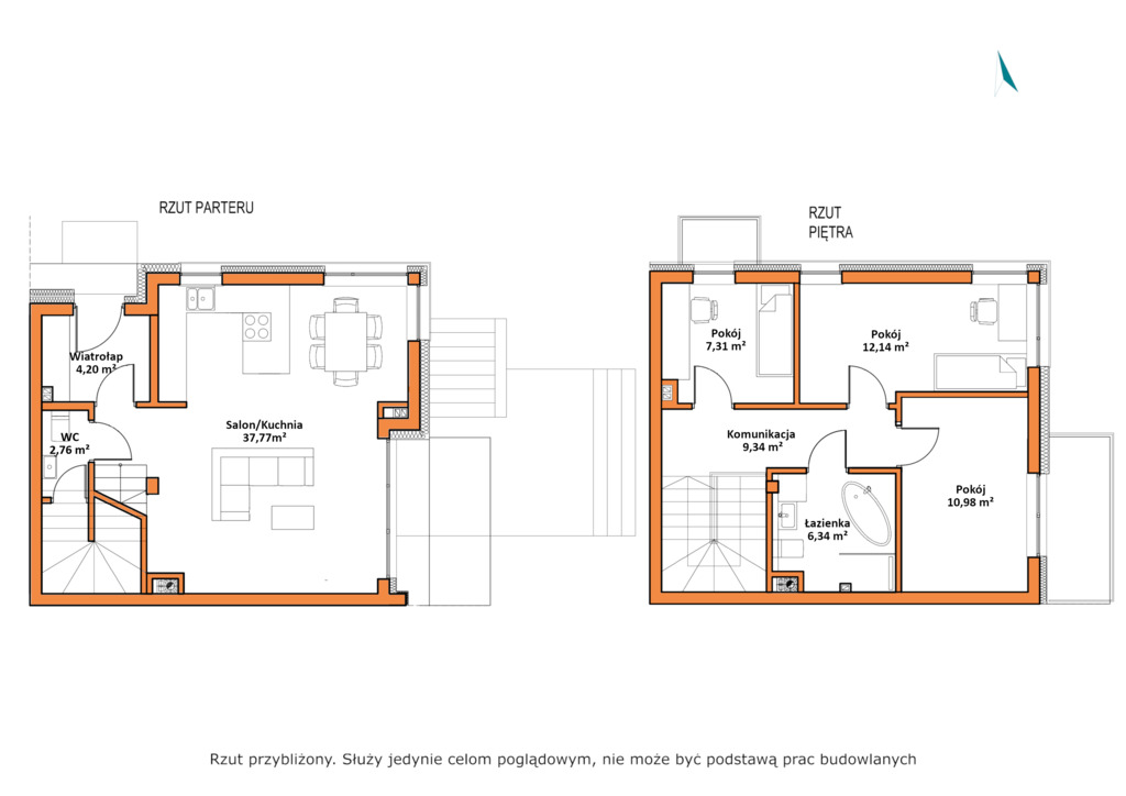 Dwupoziomowy dom przy Rudzkiej Górze