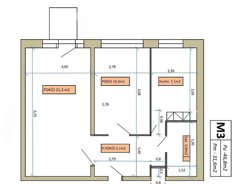 2 pokoje do przerobienia na 3 | widok na zieleń