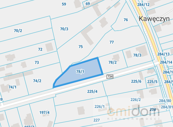 Działka 1740 m² | Kawęczyn | Blisko Konstancina