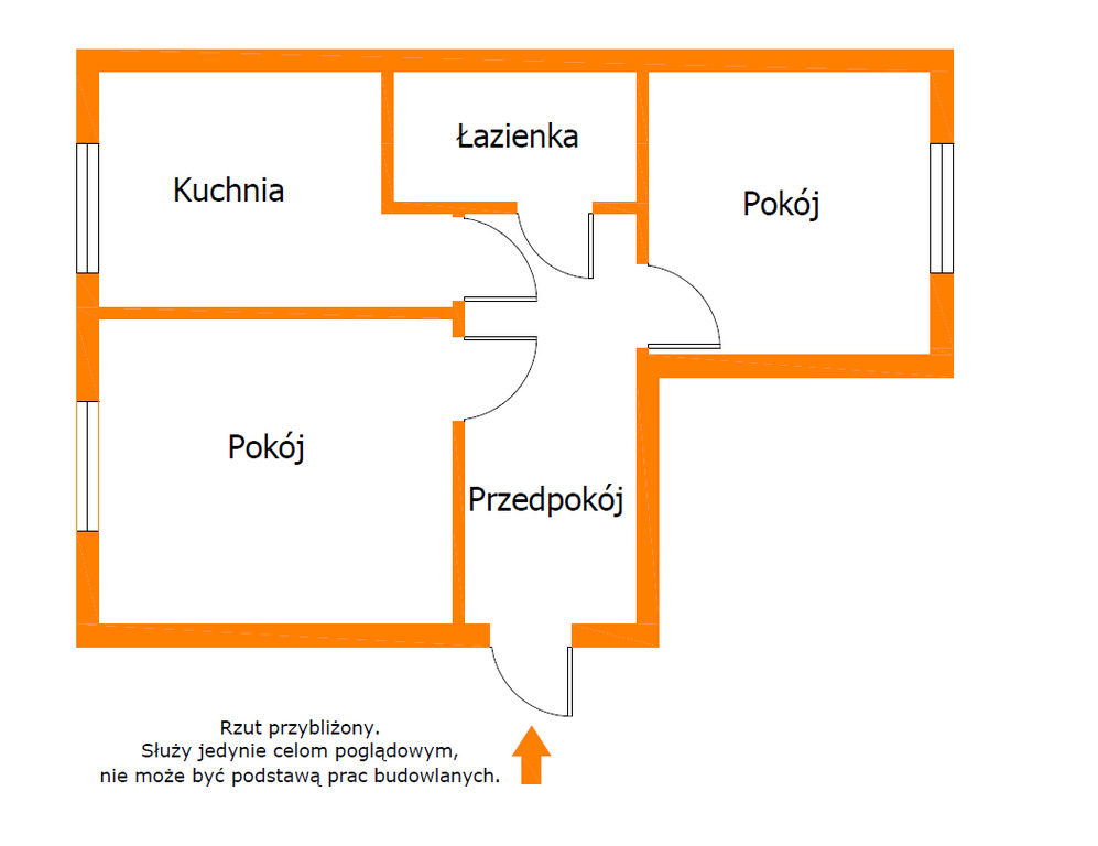 Mieszkanie 2 pokoje, rozkładowe, Umed, Manufaktura