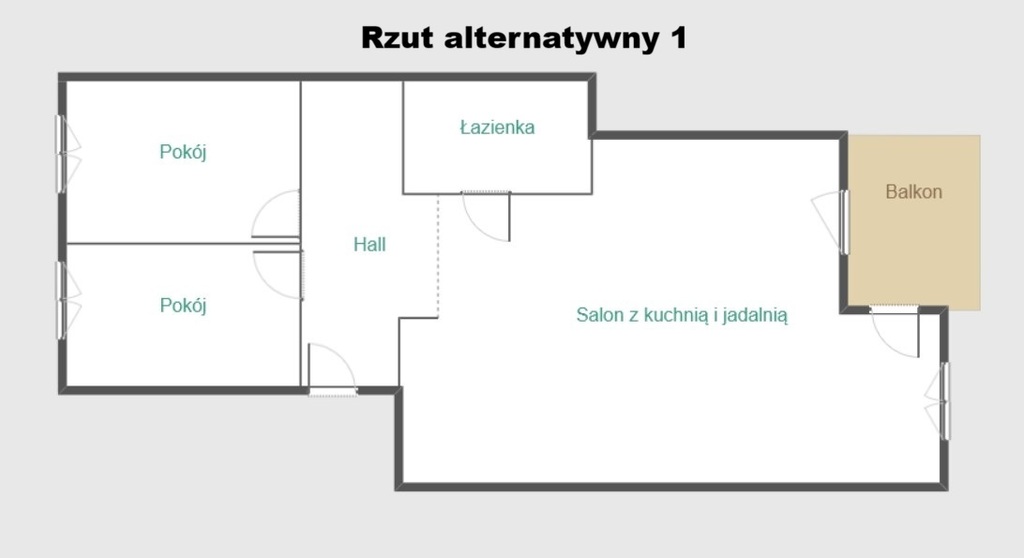 ostatnie piętro, stan deweloperski, balkon