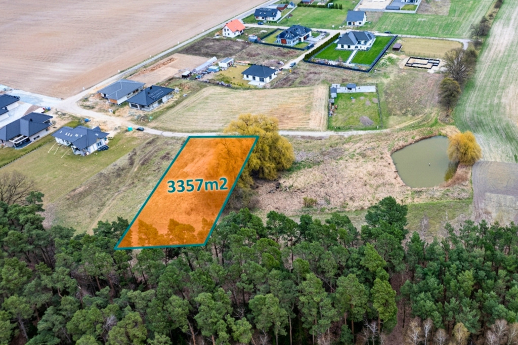 Działka budowlana 3357m2 Porażyn| MPZP| pod lasem