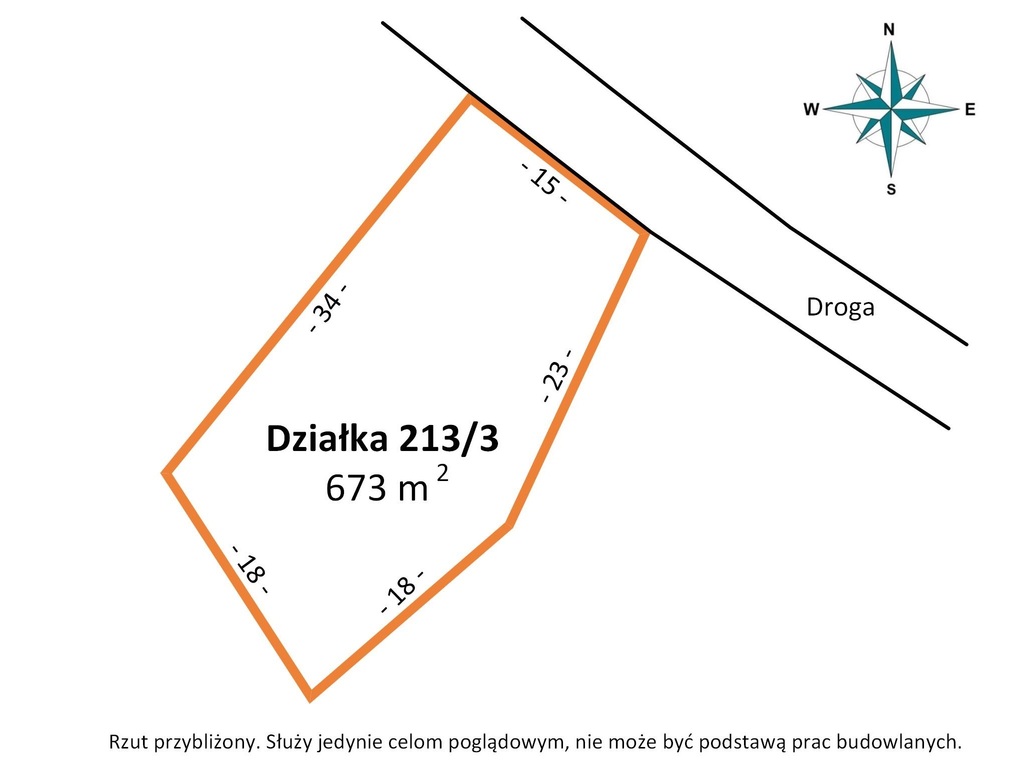 Dopiewiec: Działka 673m² | media | droga