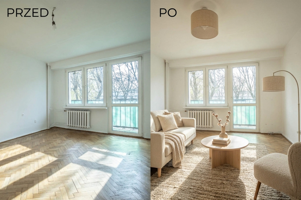 Łódź, Strycharska: 2 pokoje z balkonem, 1 piętro