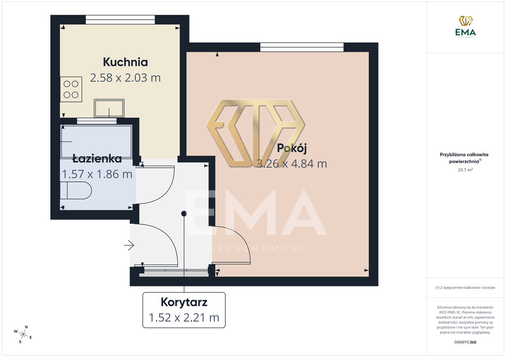 Kawalerka Raków | 1 piętro | od zaraz