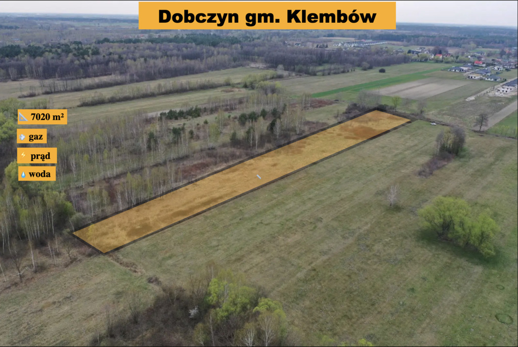 Przestrzeń, Spokój i Potencjał–działka w Dobczynie