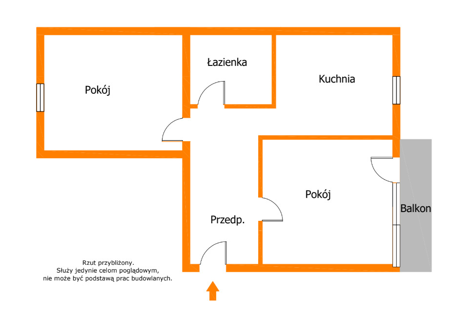 Mieszkanie 2 pokoje gotowe do wprowadzenia
