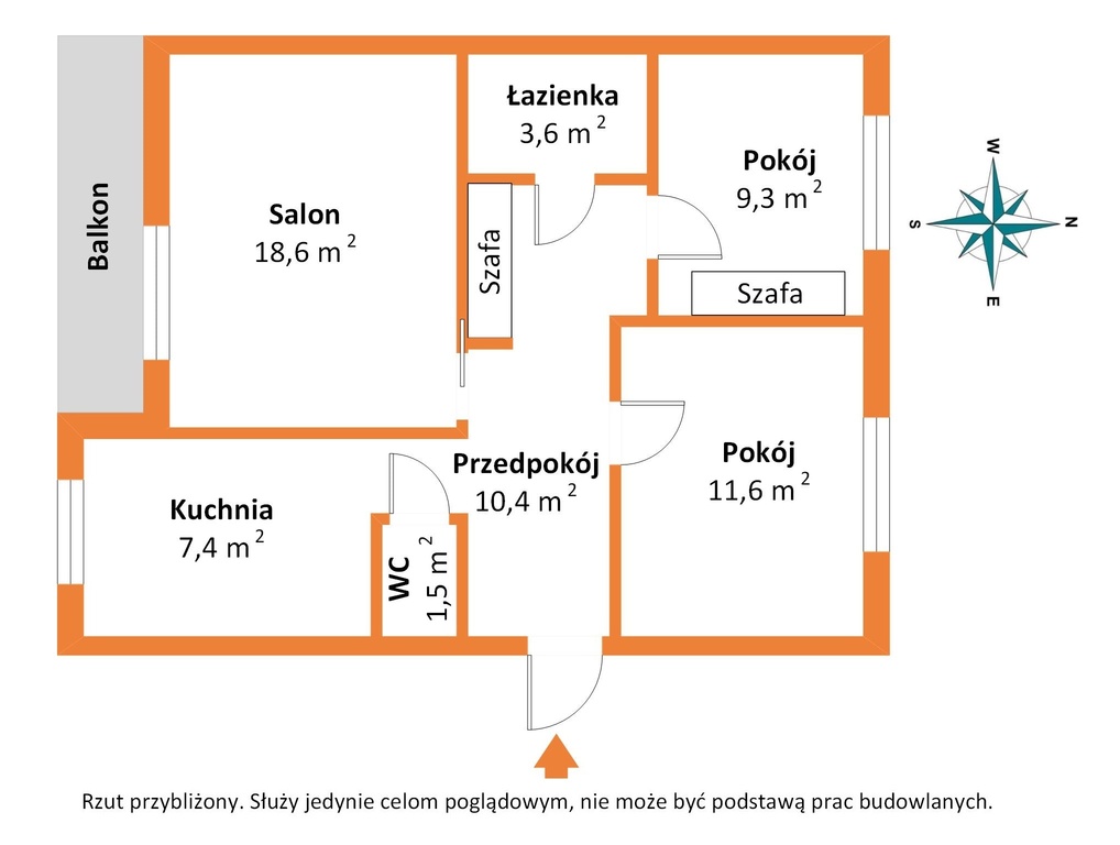 63 m2 bez sąsiadów u góry. Chojny, pełen rozkład!