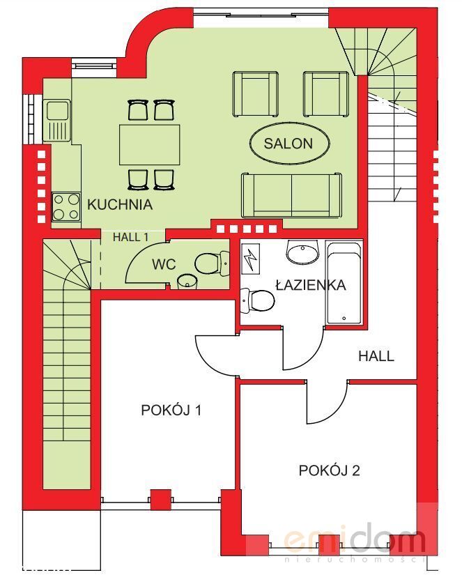 mieszkanie w segmencie | 4 pok. | ogród | garaż