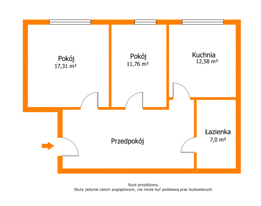 NOWA CENA!!! 67,5 z nową instalacją