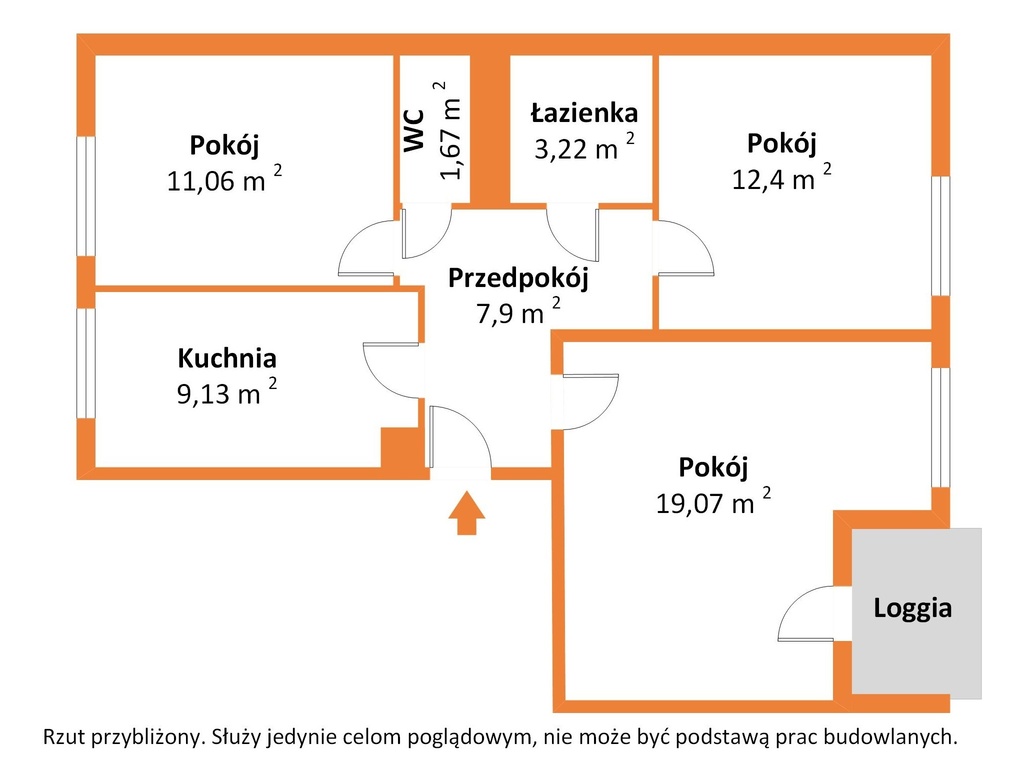Słoneczne 3 pokoje Na Stoku
