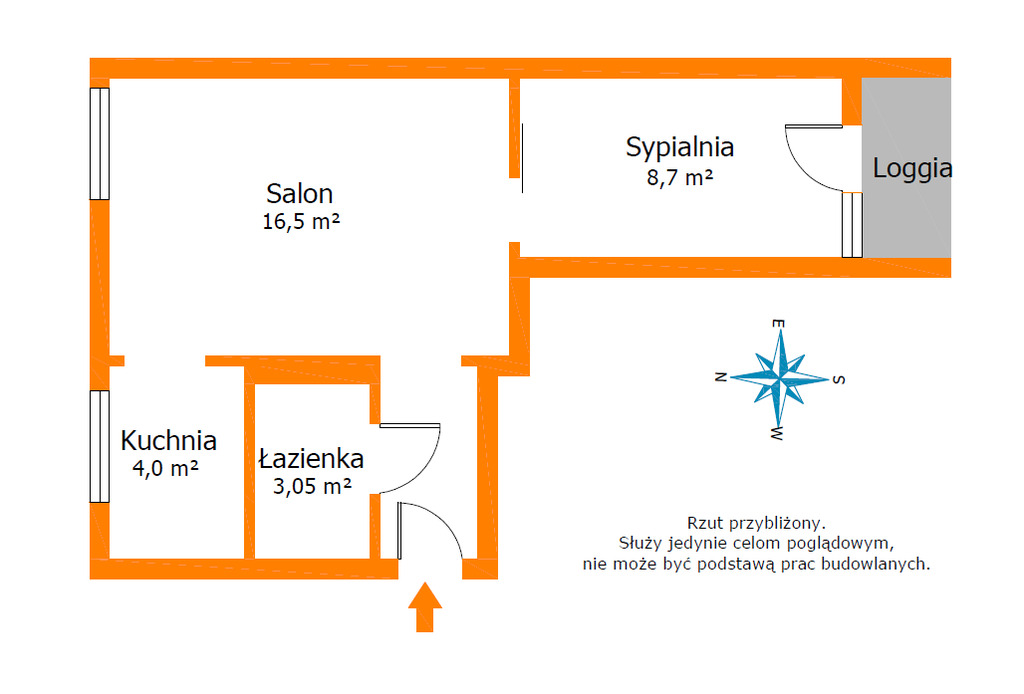 Stylowe 2 pokoje | Balkon | 3 piętro
