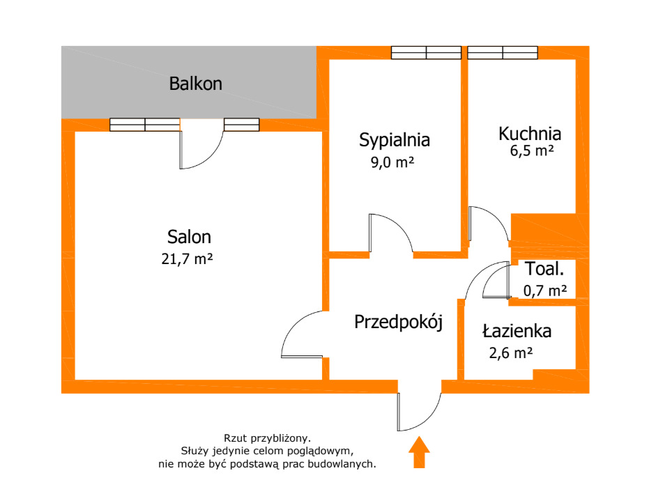 OKAZJA! 2 pokoje do wykończenia, winda, balkon