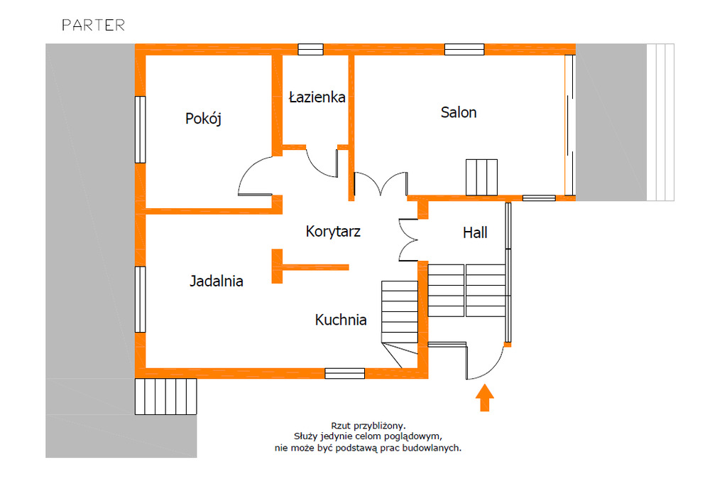 Dom na dużej działce 2600 m² – projekt przebudowy