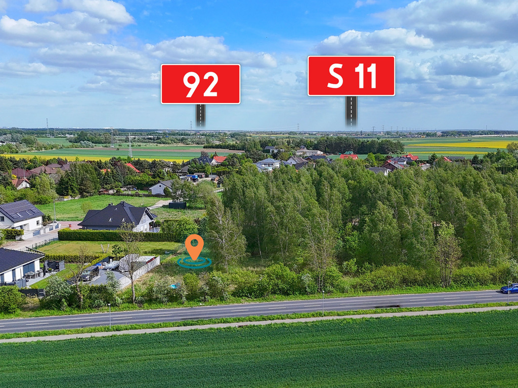 Sady pod Poznaniem | Działka z brzozami | 1544 m2
