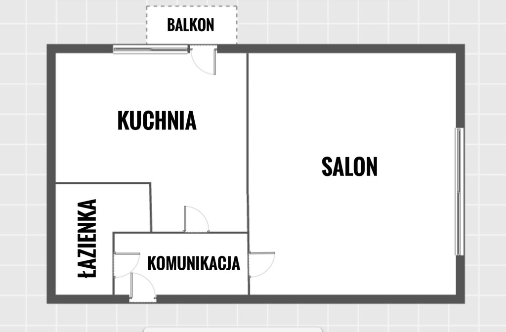 Duża kawalerka, niskie piętro, blisko WSiZ