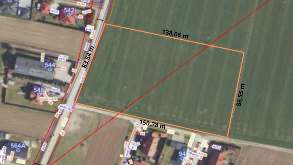Teren inwestycyjny 1,19 ha pod osiedle domów