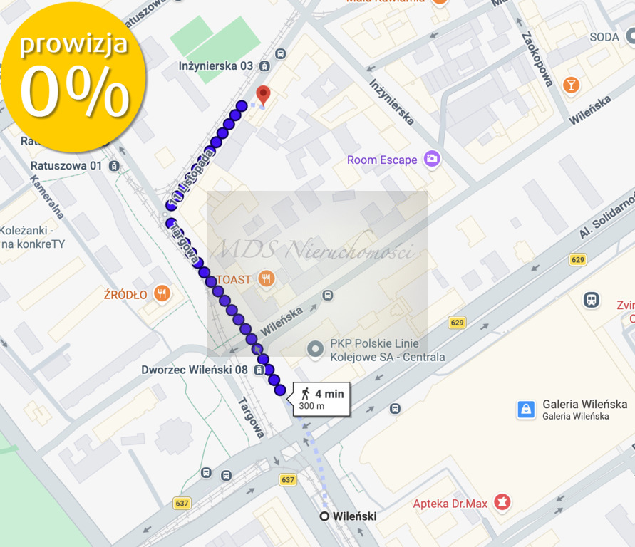 dwupokojowe, z balkonem, metro