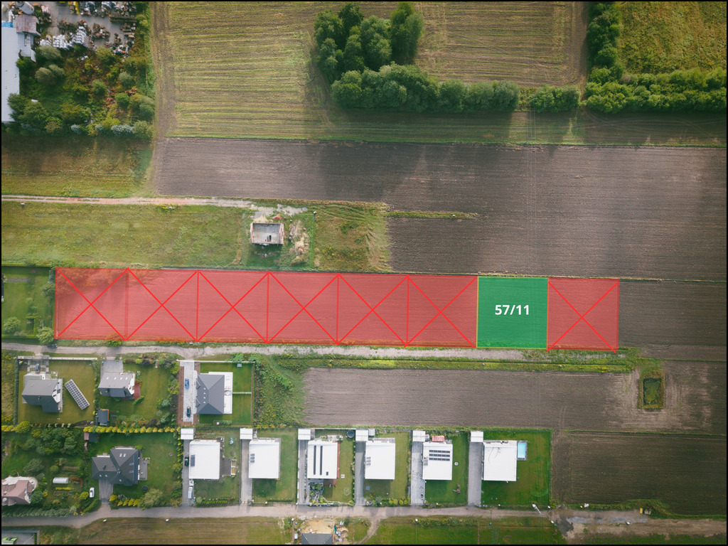 ZOSTAŁA OSTATNIA – działka 1200 m² Niesięcin