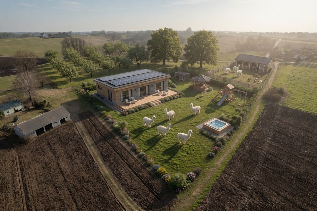 Dom do remontu, działka 5208 m² pod inwestycję