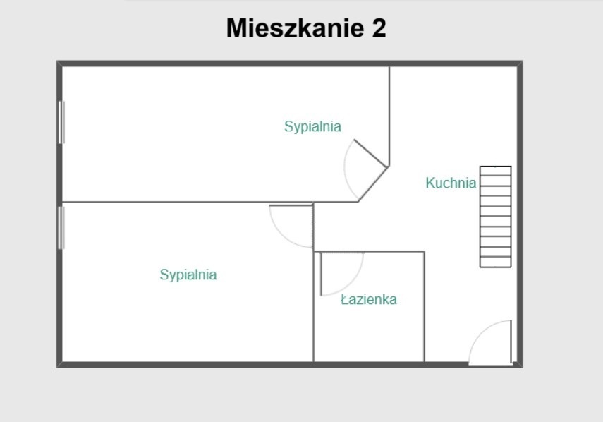 dwa mieszkania z niezależnym system grzewczym
